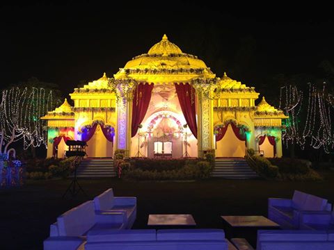 Rg house alipur wedding stage