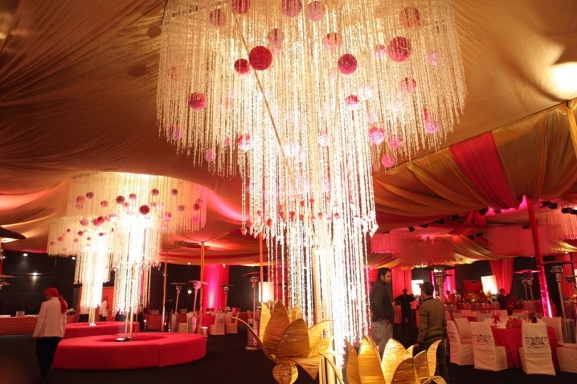 Opulent motel chattarpur banquet hall